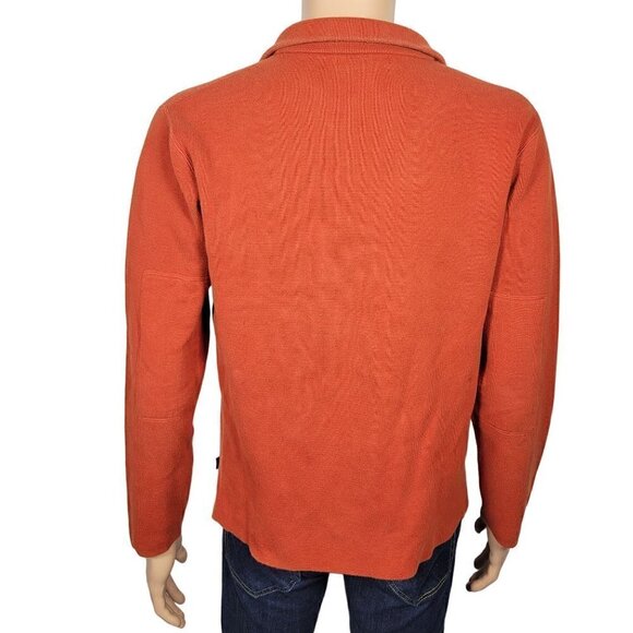 Banana Republic Men's 100% Cotton Orange 1/4 Zip Pullover Knit Sweater Size XL - Picture 6 of 11